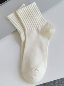 6pairs Solid Women Crew Socks - Multicolor - View 5