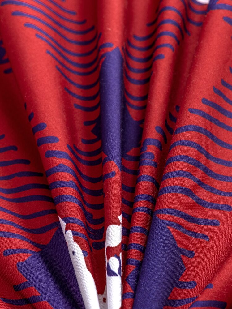 Funda de edredón sin relleno árbol & con patrón de cuadros - Multicolor - Añade 6