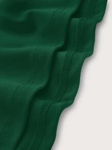 SHEIN EZwear Plus Solid Cami Dress - Dark Green - View 4