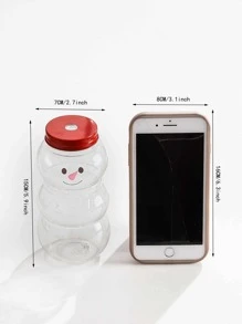 1pc Creative Love Cartoon Fruit Shaped Plastic Cup With Random Hat - Multicolor - View 4