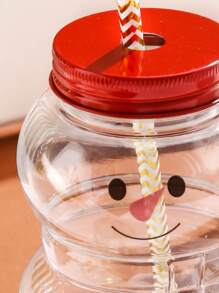 1pc Creative Love Cartoon Fruit Shaped Plastic Cup With Random Hat - Multicolor - View 5