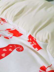 Christmas Gonk & Gift Pattern Duvet Cover Set Without Filler - Multicolor - View 2