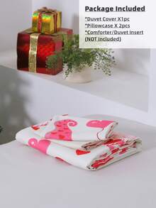 Christmas Gonk & Gift Pattern Duvet Cover Set Without Filler - Multicolor - View 5