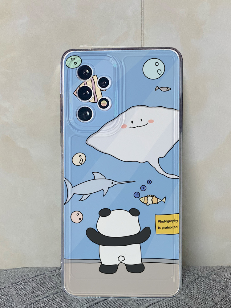 卡通熊貓印花手機殼 - 彩色 - 查看 3