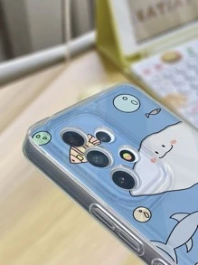 Cartoon Panda Print Phone Case - Multicolor - View 4