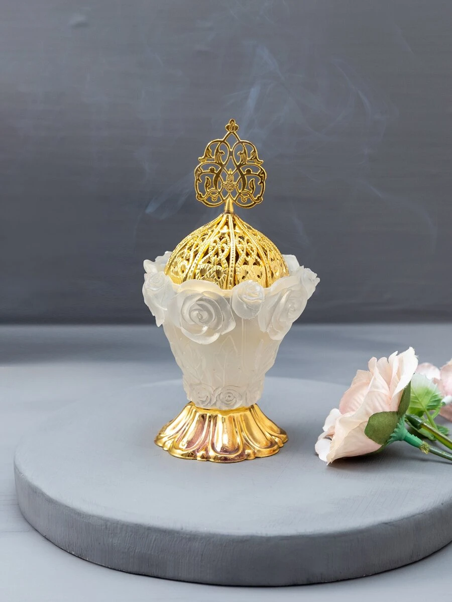 One Iron Rose Incense Burner Gifts Birthday Graduation - Multicolor - View 1