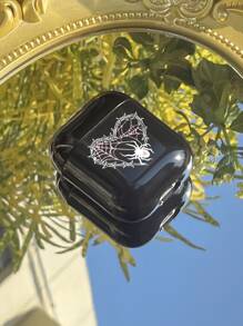 Cobweb Pattern Case Compatible With AirPods - Multicolor - View 1