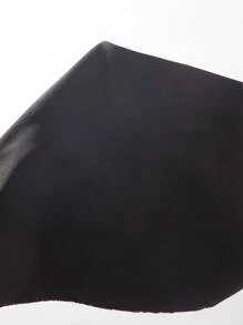 SHEIN EZwear Scallop Trim Cycling Shorts - Black - View 6