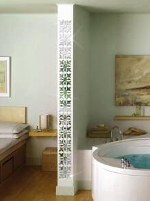 10入組幾何設計鏡子牆貼 - 銀色 - 查看 5