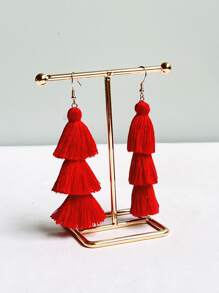 1pc Plain Jewelry Storage Rack - Gold - View 2