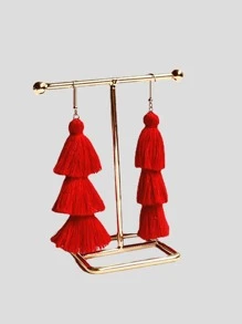 1pc Plain Jewelry Storage Rack - Gold - View 3