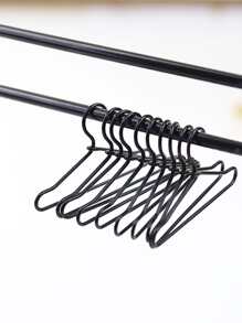 10pcs Plain Doll Clothes Hanger - Black - View 2