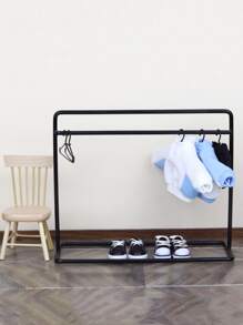 10pcs Plain Doll Clothes Hanger - Black - View 5