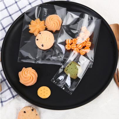 100個 クリアパッケージバッグ 文房具 食品バッグ 食品ボックス キャンディ チョコレート クッキーなどに適しています