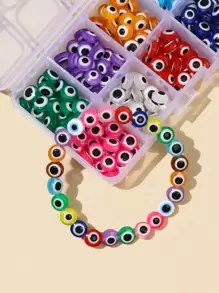 1box Evil Eye Design Bead - Multicolor - View 1