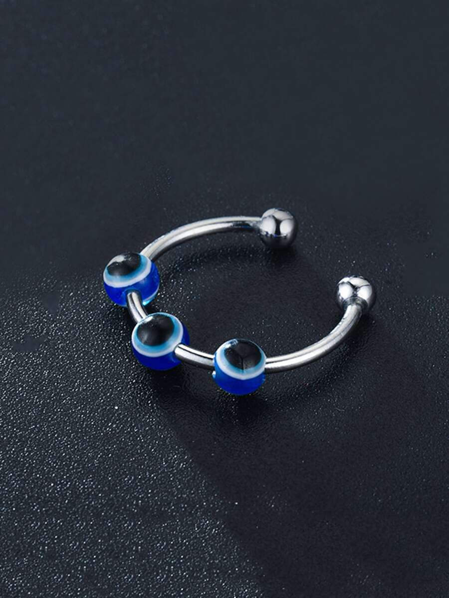 Evil Eye Decor Cuff Ring | SHEIN USA