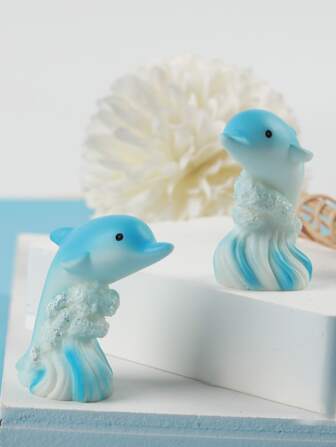 2 piezas Decoración con diseño de delfín