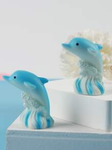 2 piezas Decoración con diseño de delfín - Multicolor - Ver 2