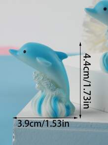 2 piezas Decoración con diseño de delfín - Multicolor - Ver 3