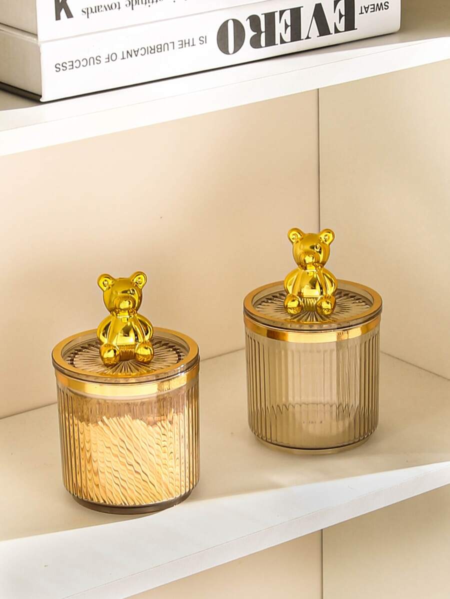 1 pieza Envase de moldadientes con diseño de oso - Multicolor - Ver 1