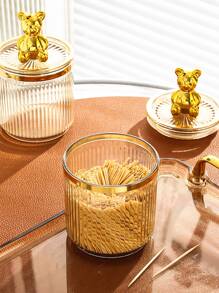 1 pieza Envase de moldadientes con diseño de oso - Multicolor - Ver 4