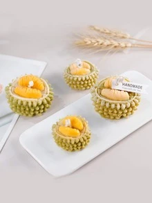1pc Durian Design Silicone Candle Mold - White - View 1