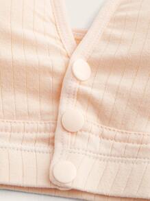 SHEIN 2 Paquetes de Sostén de Lactancia sin Aros con Cierre Delantero para Embarazadas - Multicolor - Ver 8