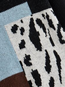 Toddler Boys Graphic Pattern Colour Block Jumper - Multicolor - View 4