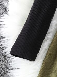 Tween Girl Colorblock Ruffle Trim Belted Dress - Multicolor - View 6