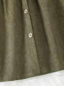 Tween Girl Colorblock Ruffle Trim Belted Dress - Multicolor - View 4