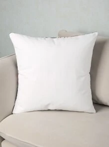 Funda de cojín sin relleno árbol & ciervo con bordado - Rojo - Ver 4