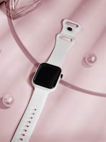 1pc Youth/Student Astronaut & Airplane Design TPU Material LED Electronic Sports Watch, Suitable For Daily Life And Back To School - White - View 3