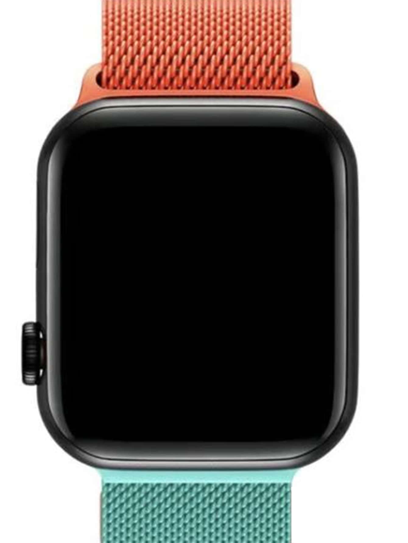1pc Ombre Watchband Compatible With Apple Watch - Multicolor - View 1