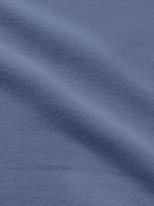 Manfinity LEGND 男士龍和字母圖案運動衫無項鏈 - 藏蓝色 - 查看 6