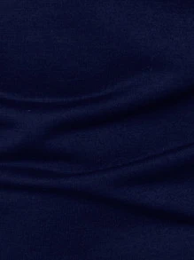 Manfinity Homme Men Contrast Gingham Trim Polo Shirt - Navy Blue - View 6