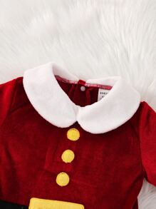SHEIN Baby Christmas Pattern Jumpsuit for Christmas