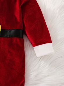 SHEIN Baby Christmas Pattern Jumpsuit for Christmas