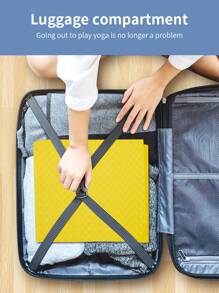 1 pieza Alfombra yoga 183*61CM plegable - Amarillo - Ver 7