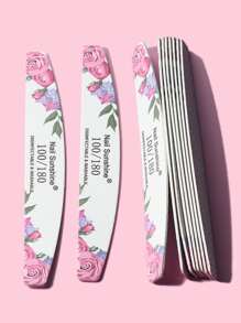 NailSunshine 10pcs Floral Pattern Nail File,Nail Supplies,Nail Tools,Nail Art Tools,Back To School,Nails,Nail Tools For Press On Nails - Multicolor - View 3
