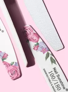 NailSunshine 10pcs Floral Pattern Nail File,Nail Supplies,Nail Tools,Nail Art Tools,Back To School,Nails,Nail Tools For Press On Nails - Multicolor - View 6