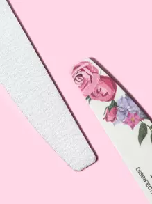 NailSunshine 10pcs Floral Pattern Nail File,Nail Supplies,Nail Tools,Nail Art Tools,Back To School,Nails,Nail Tools For Press On Nails - Multicolor - View 7