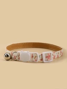1pc Random Floral Print Pet Collar - Multicolor - View 4