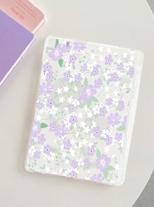 Ốp lưng trong suốt có hình hoa tương thích với iPad - Nhiều màu - Xem 2