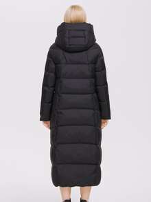 MIEGOFCE Long Sleeve Hooded Coat With Large Pockets, Winter - Black - View 2