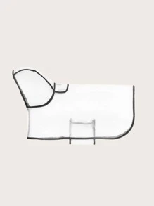 1pc Clear Pet Raincoat - Clear - View 3