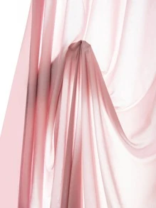 素色單片透視窗簾 - 藕粉色 - 查看 4