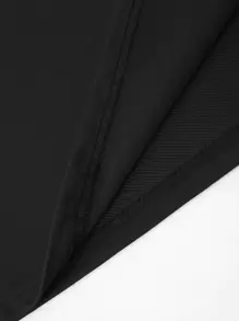 Claim Dot Oversized Men Slogan Graphic Drop Shoulder T-Shirt - Black - View 4