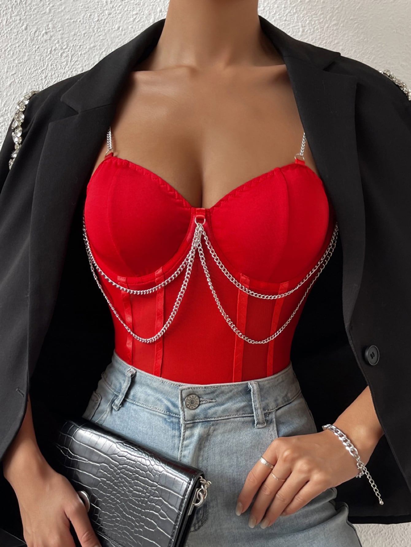 bodysuit bustier top