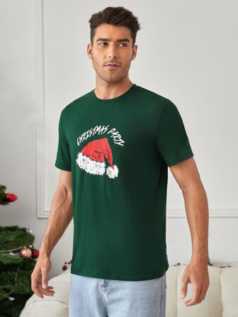 Manfinity VCAY Men 1pc Letter Graphic Tee
