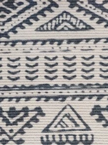 1pc Geometrische Patroon Kwastje Decor Tapijt - Zwart & wit - Bekijken 2